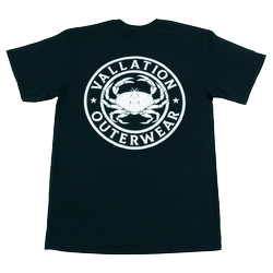 DUNGENESS CRAB LOGO TEE BK 2X
